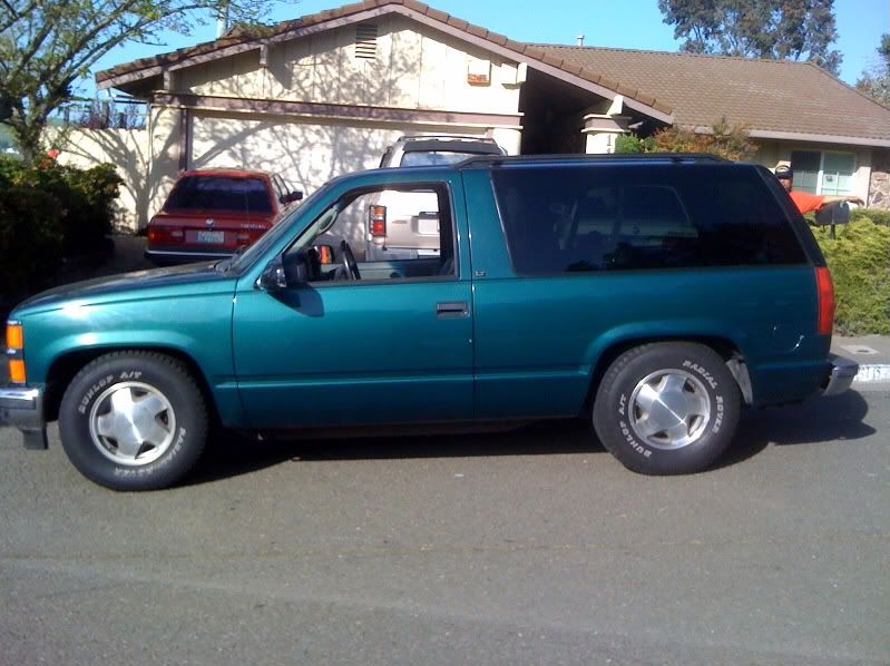 Here is my 2 door tahoe before it was lowered