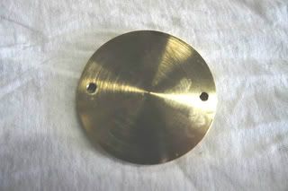 brass timing cover BACK