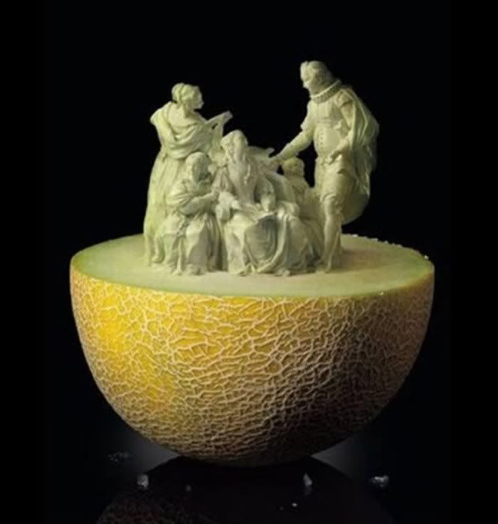 Vegetable Carvings  funny Pictures