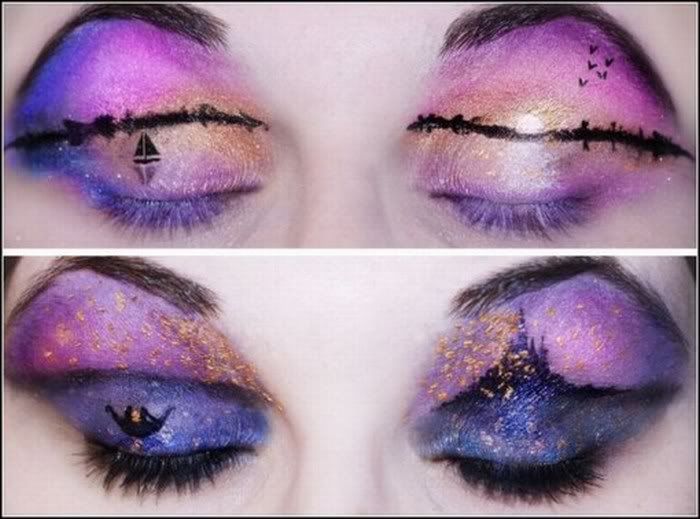 funny and creative eye makeup pictures