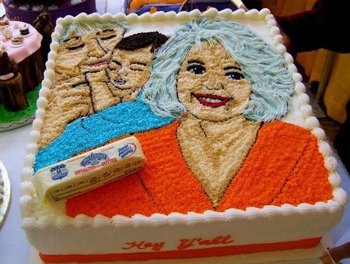 funny and beautyfull cake