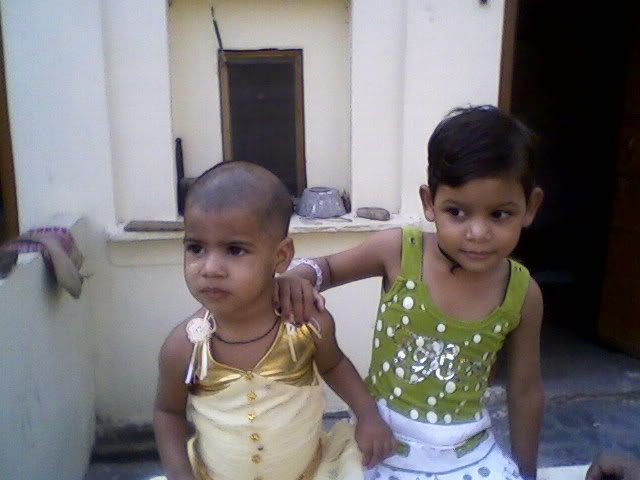 Cute Baby Playing with Sister