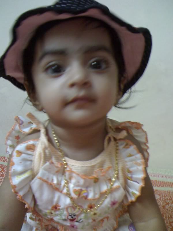 Cute baby with good cap