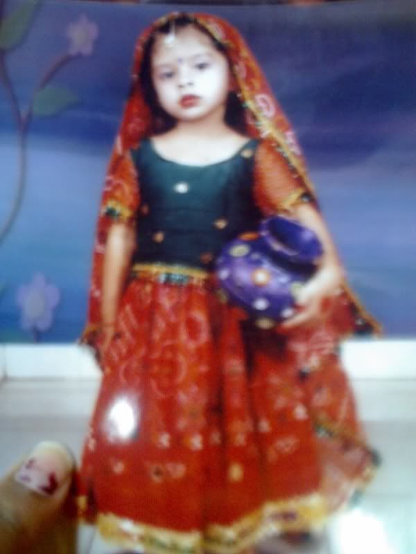 Cute baby in Chaniya Choli