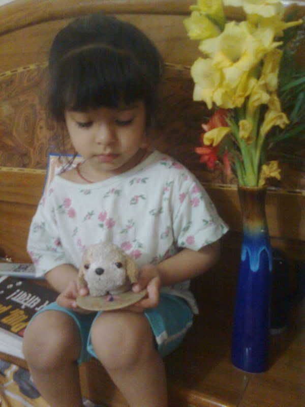 so sweet baby with cute toy