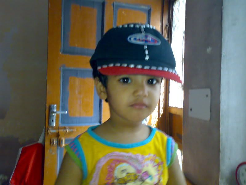 Cute Baby with new cap
