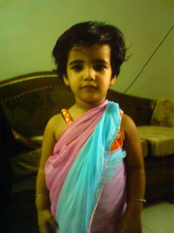 Beautiful Baby in Saree