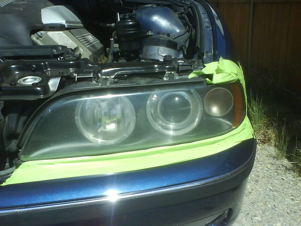 Cleaned up my headlights with rubbing compound and a magic eraser