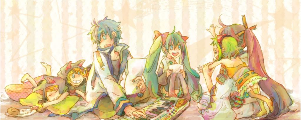 A really peaceful Vocaloid scene, isnt it? Image source: den