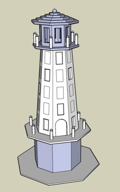 Garden-Lighthouse-Plans SketchUp Model Of Lighthouse Photo by buckbonzai | Photobucket
