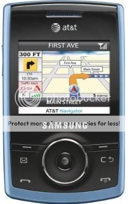 GOOD Samsung Propel A767 Slider GSM Phone Blue UNLOCK 899794005519 