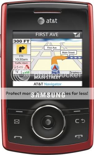 Samsung Propel A767 AT&T 3G Slider GSM phone Red GREAT 635753475029 